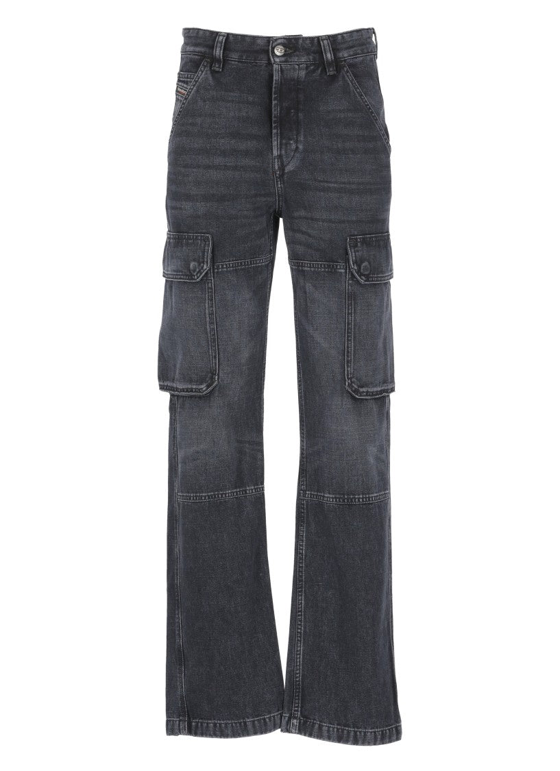 Diesel Black D-Pot Cargo Jeans