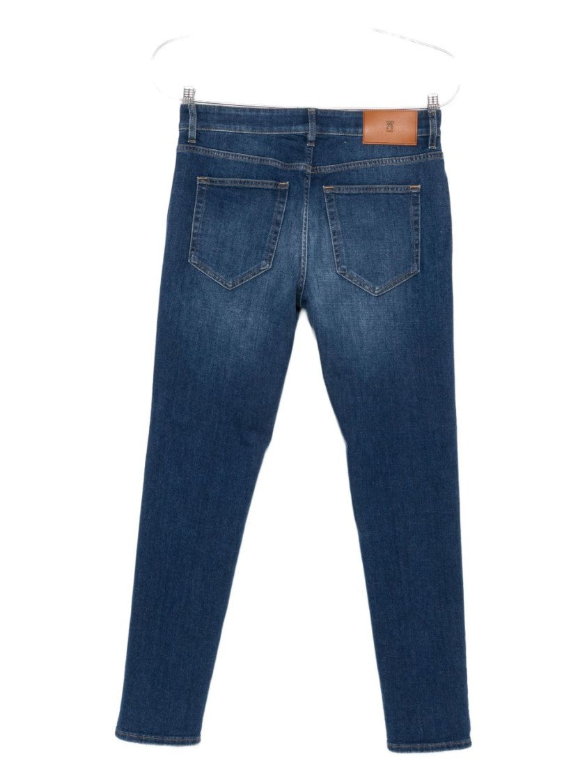 Pt Torino Tailored Fit Medium Wash Jeans