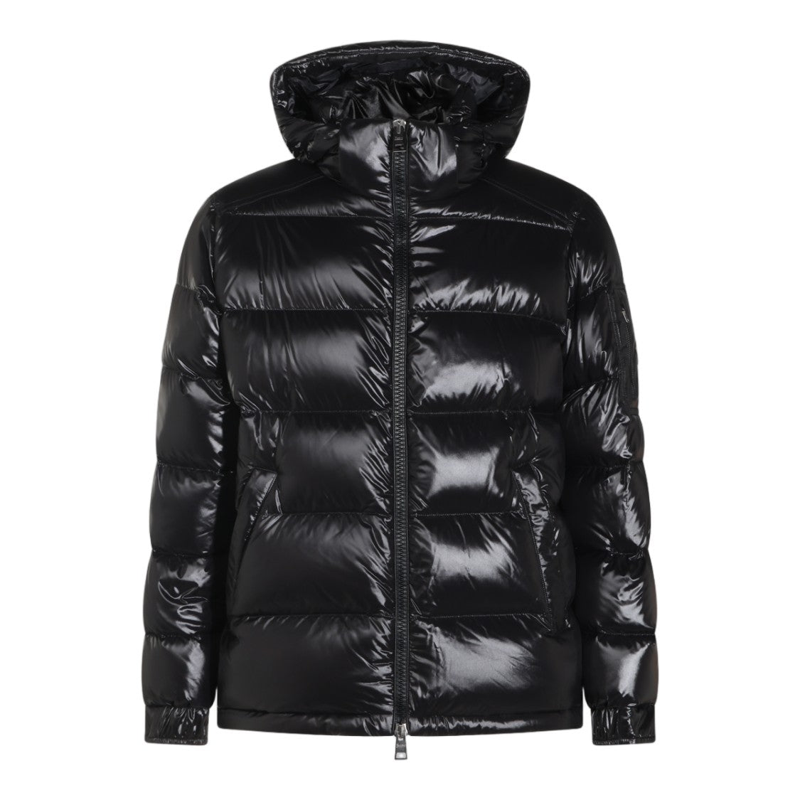 Herno Quilted High Collar Hooded Down Jacket