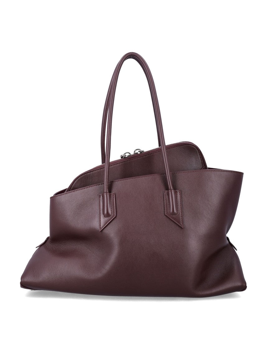 The Attico La Passeggiata Medium Leather Tote Bag