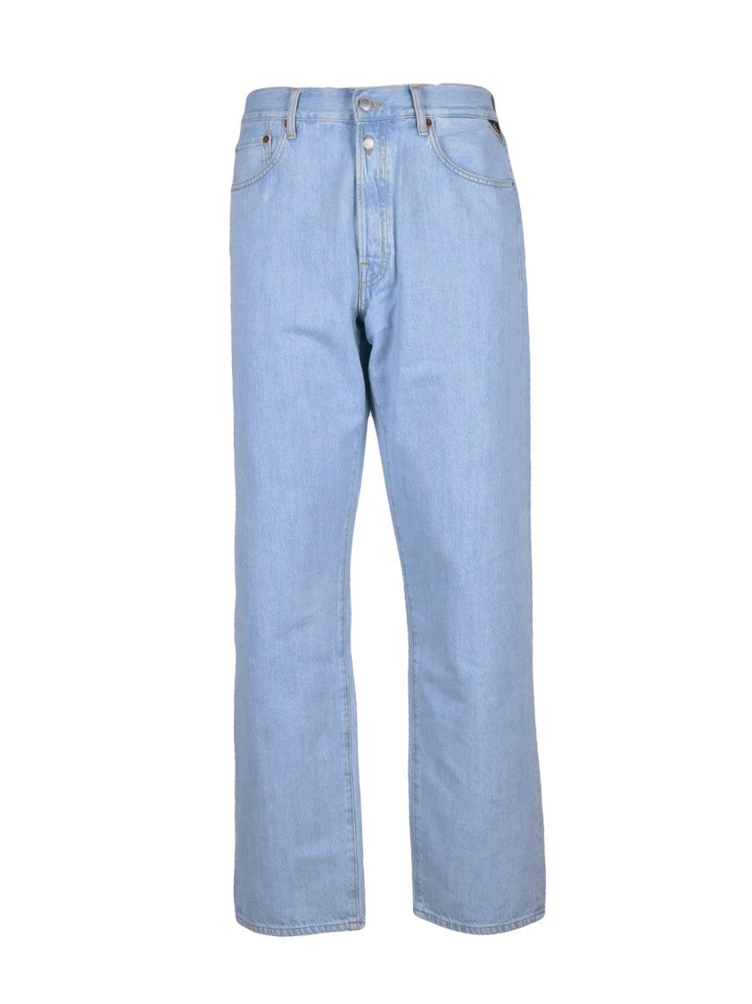Replay Light Blue Cotton Jeans