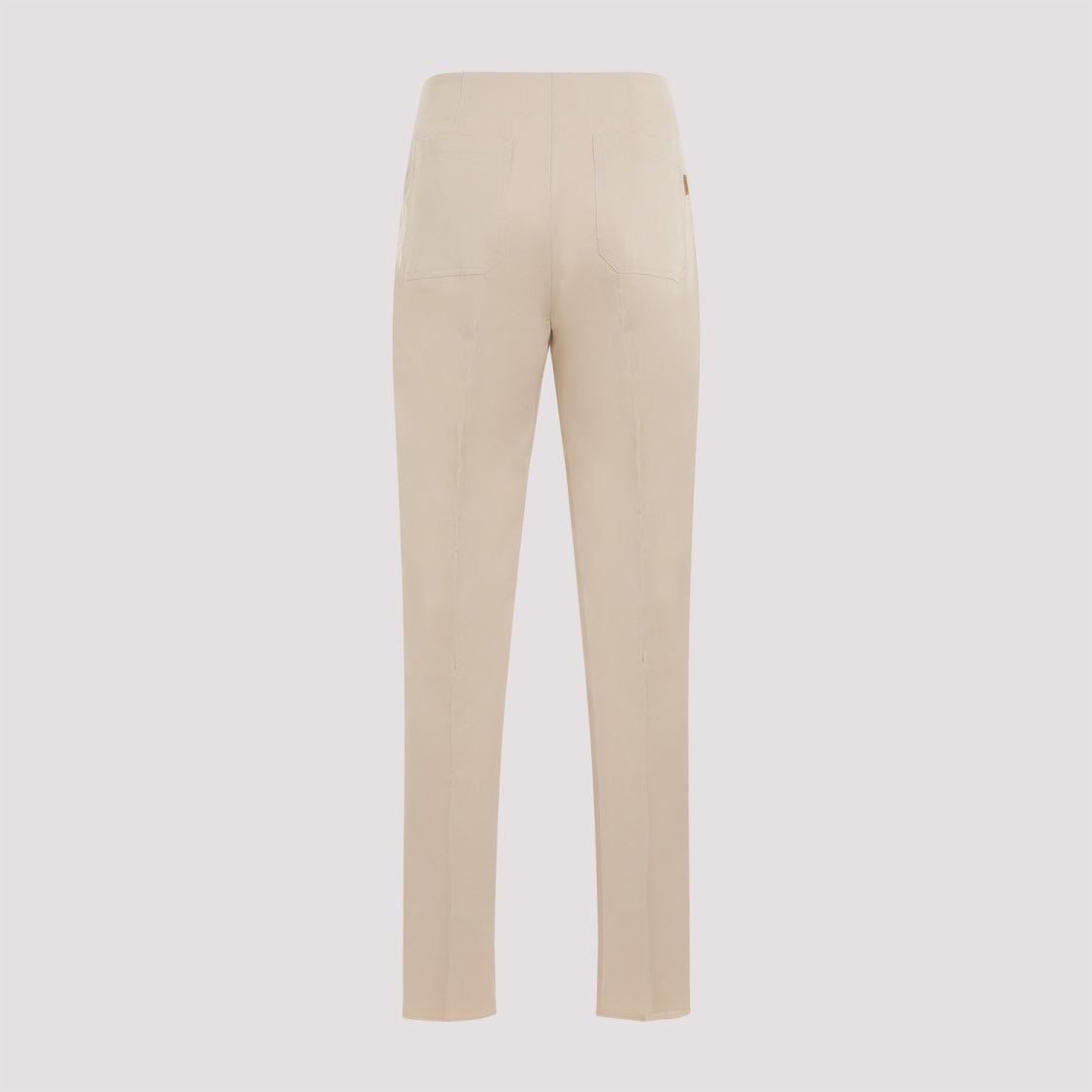Max Mara Empoli Beige Cotton Twill Pants
