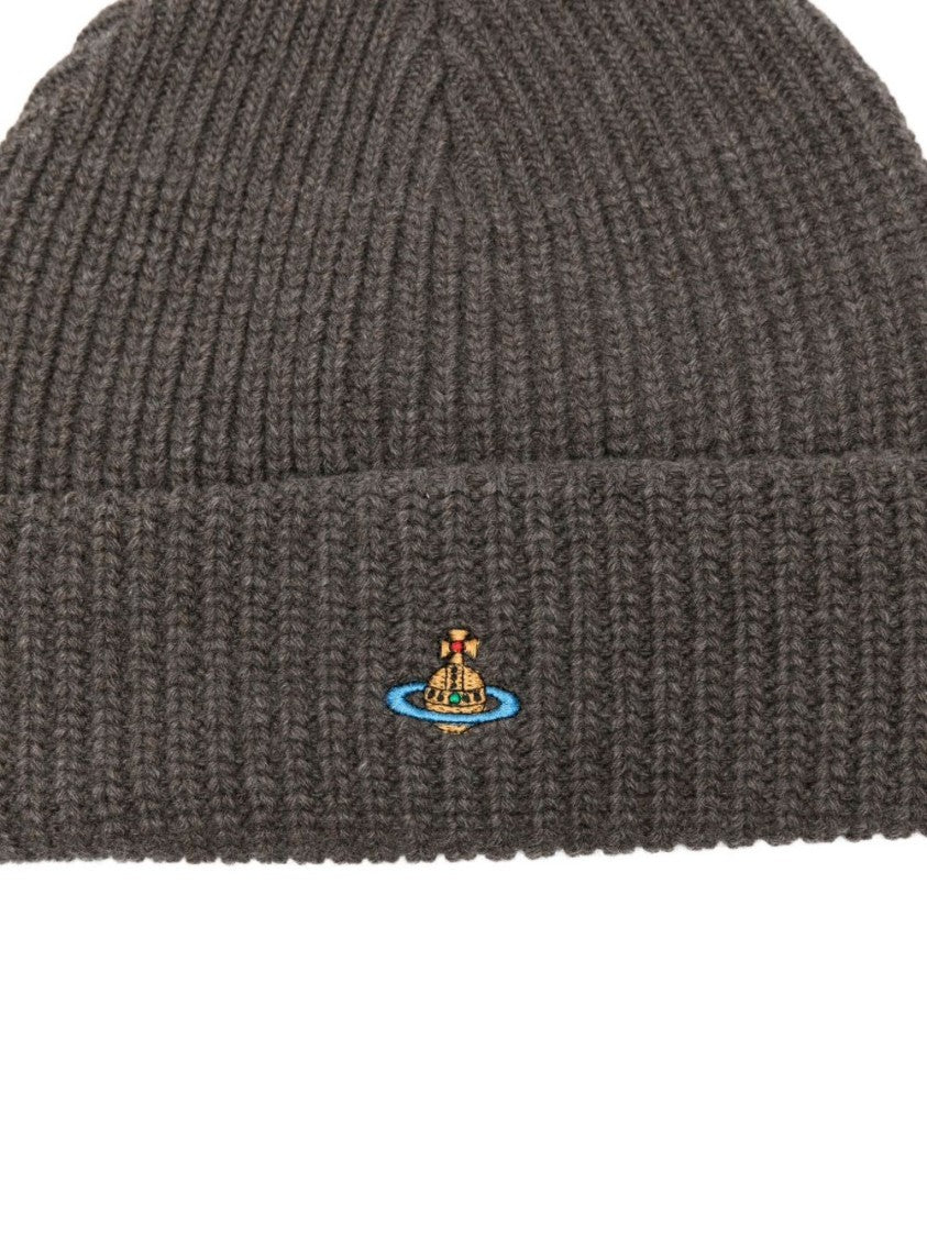Vivienne Westwood Ribbed Knit Beanie