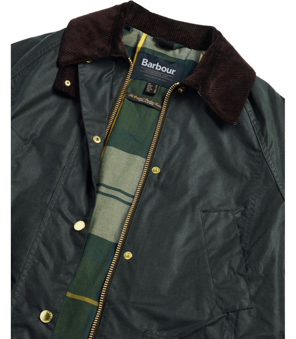 Barbour Beadnell Sage Green Long Jacket