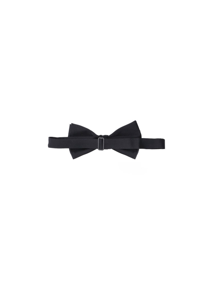 Valentino Garavani Black Silk Adjustable Bow Tie