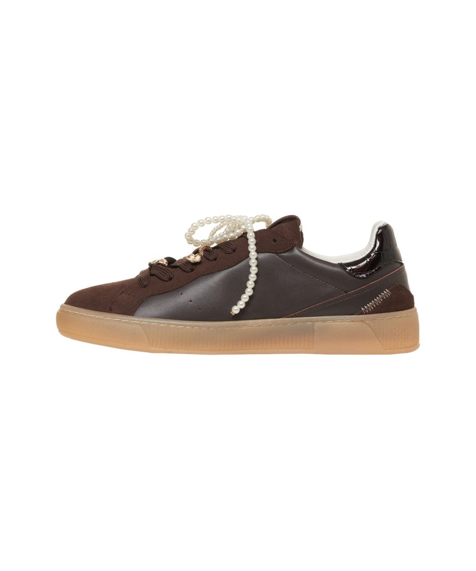 Gio+ Dark Toned Sneakers With Translucent Sole
