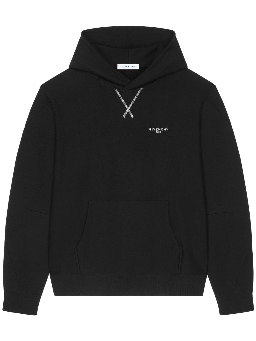 Givenchy Couture Seam Regular Fit Black Hoodie