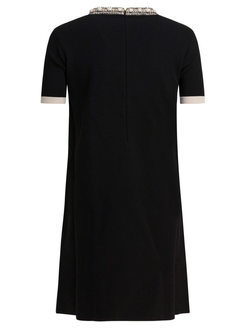 Valentino Embellished Choker Dress