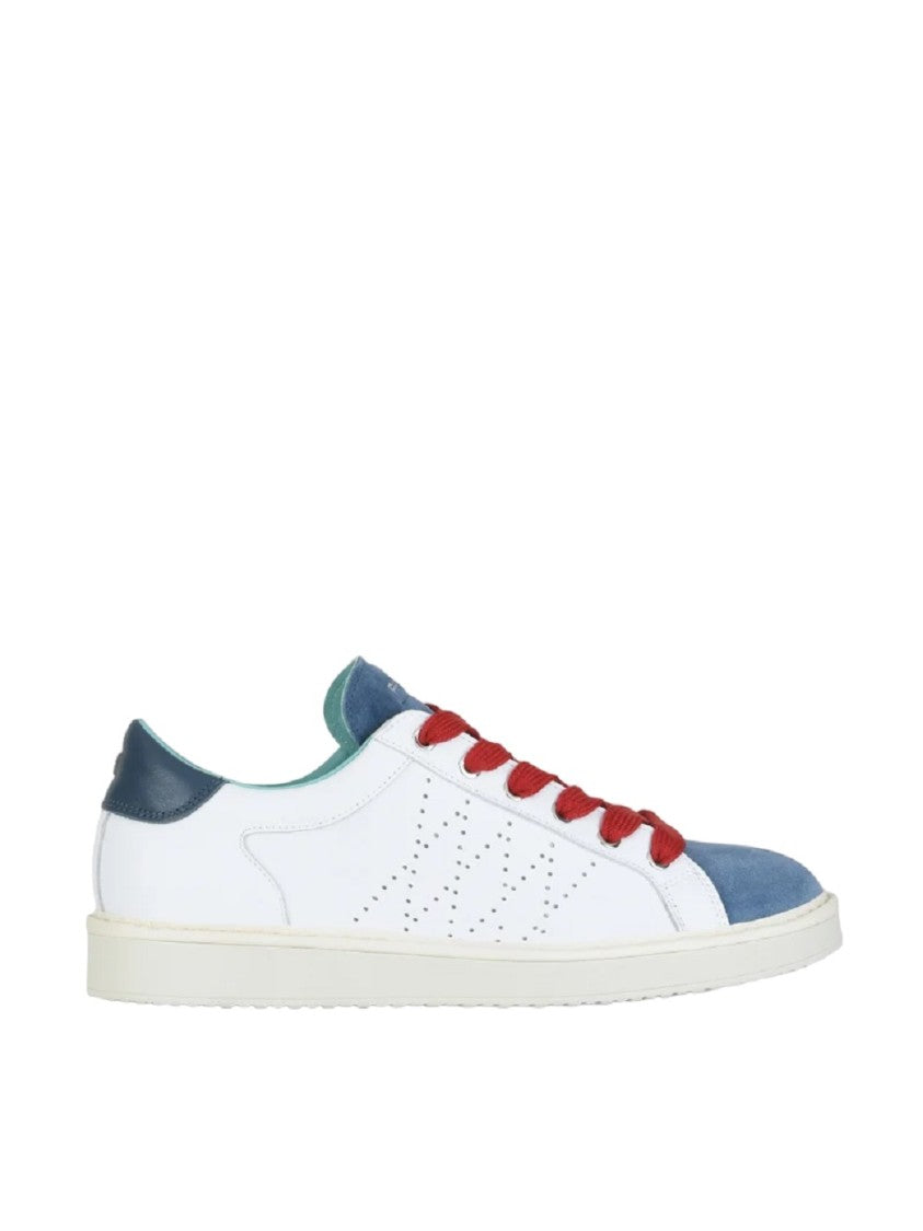Panchic White Nappa Leather Lace-Up Shoes
