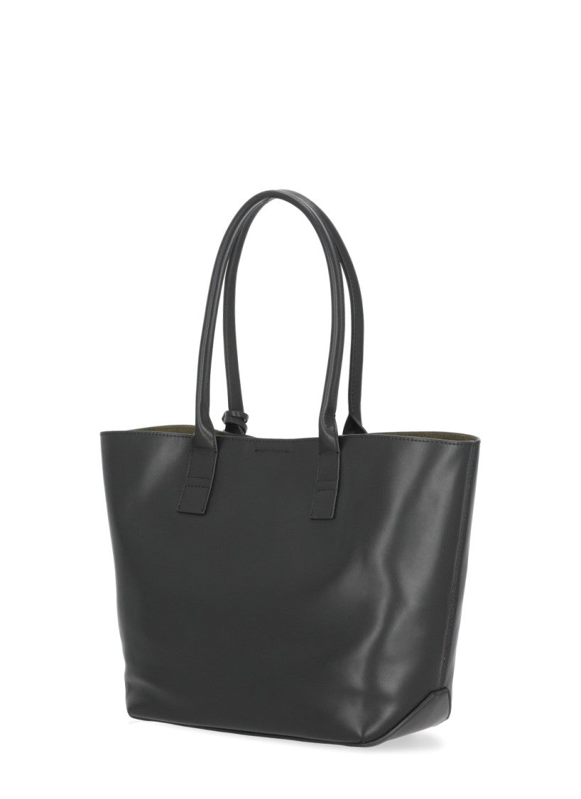 Hogan Smooth Leather Tote Bag With Removable Pouch