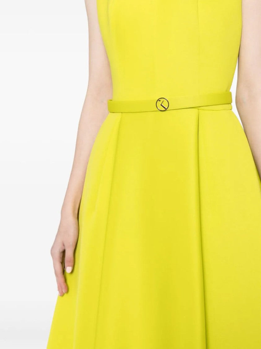 Saiid Kobeisy Neoprene Dress With High-Low Skirt