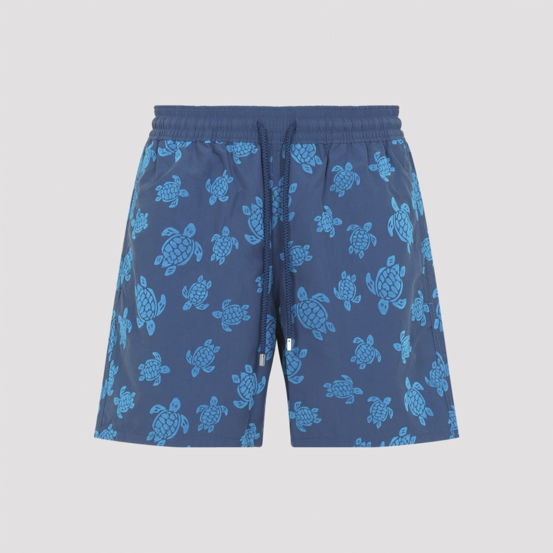 Vilebrequin Sea Turtle-Pattern Swim Shorts With Adjustable Waist
