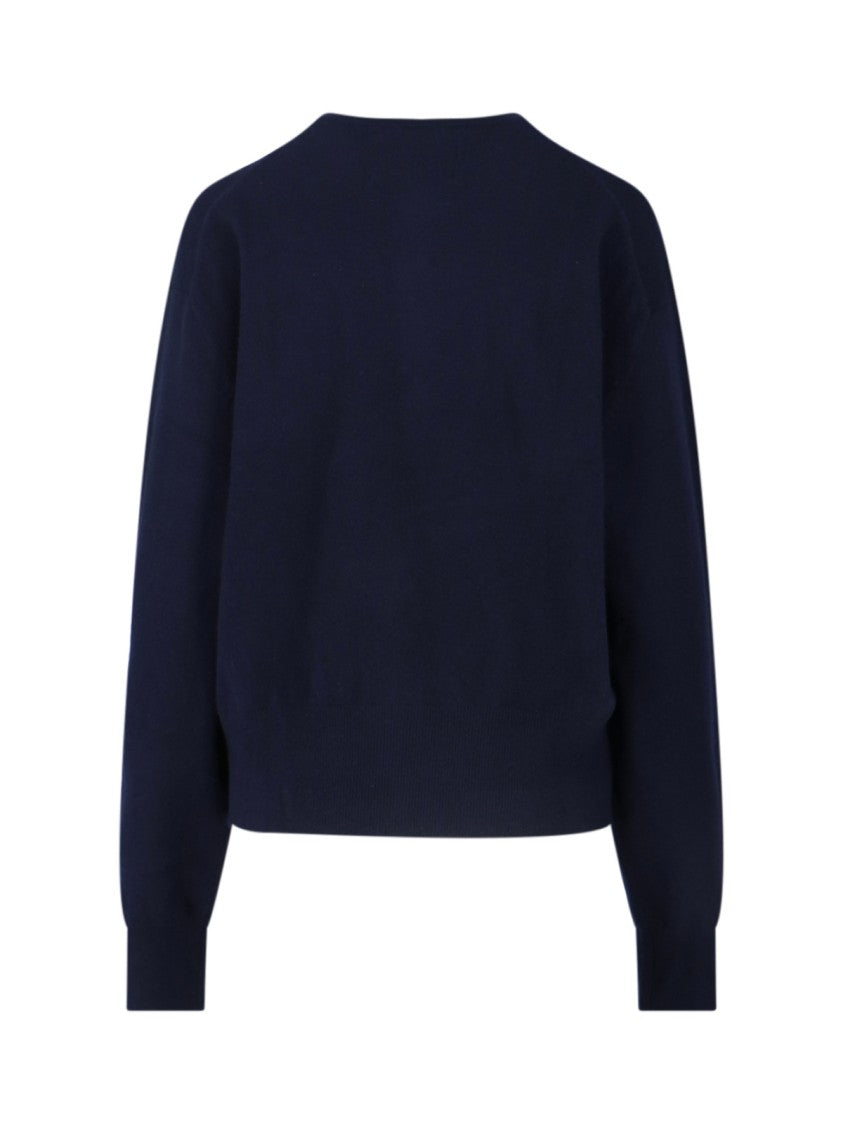 Extreme Cashmere Navy N°436 Luce Cashmere-Blend Cardigan