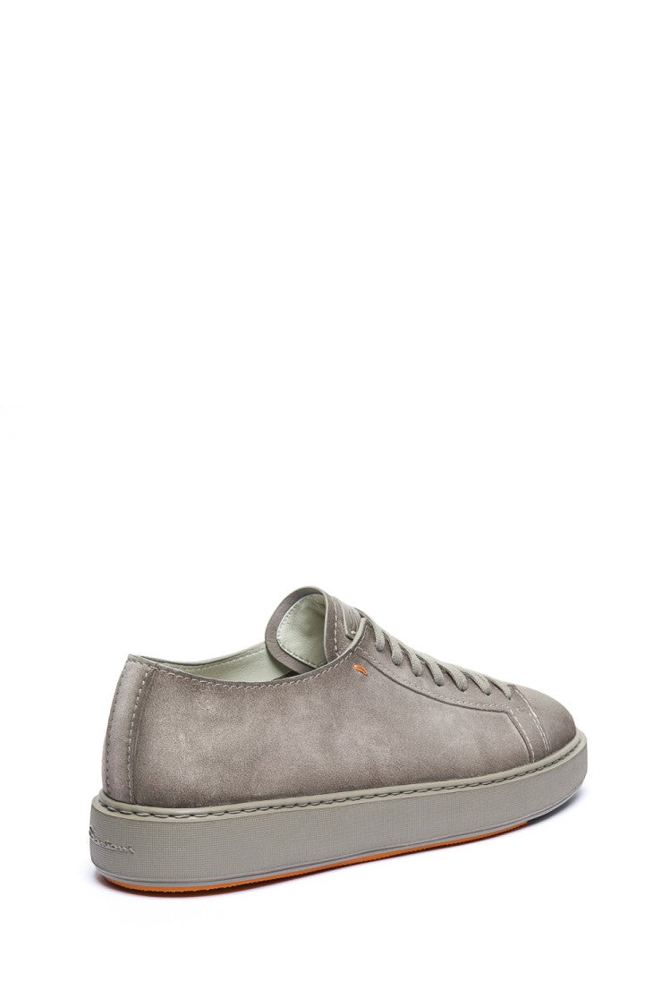 Santoni Cleanic Model Suede Sneakers