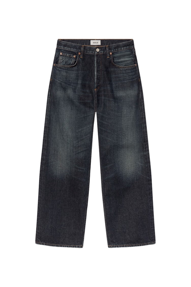 Agolde Blue Magnus Rigid Straight-Leg Jeans