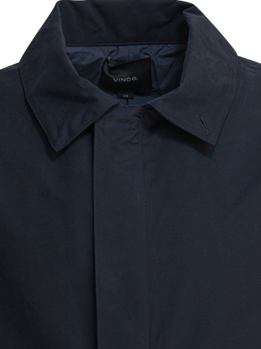 Vince Convertible Collar Cotton Blend Jacket