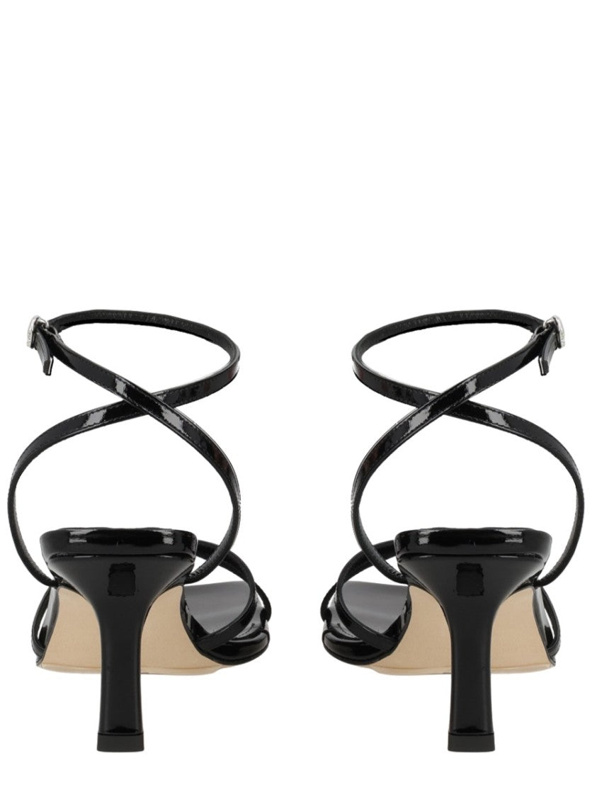 Aeydē Edith Thin Straps Flared Sandals