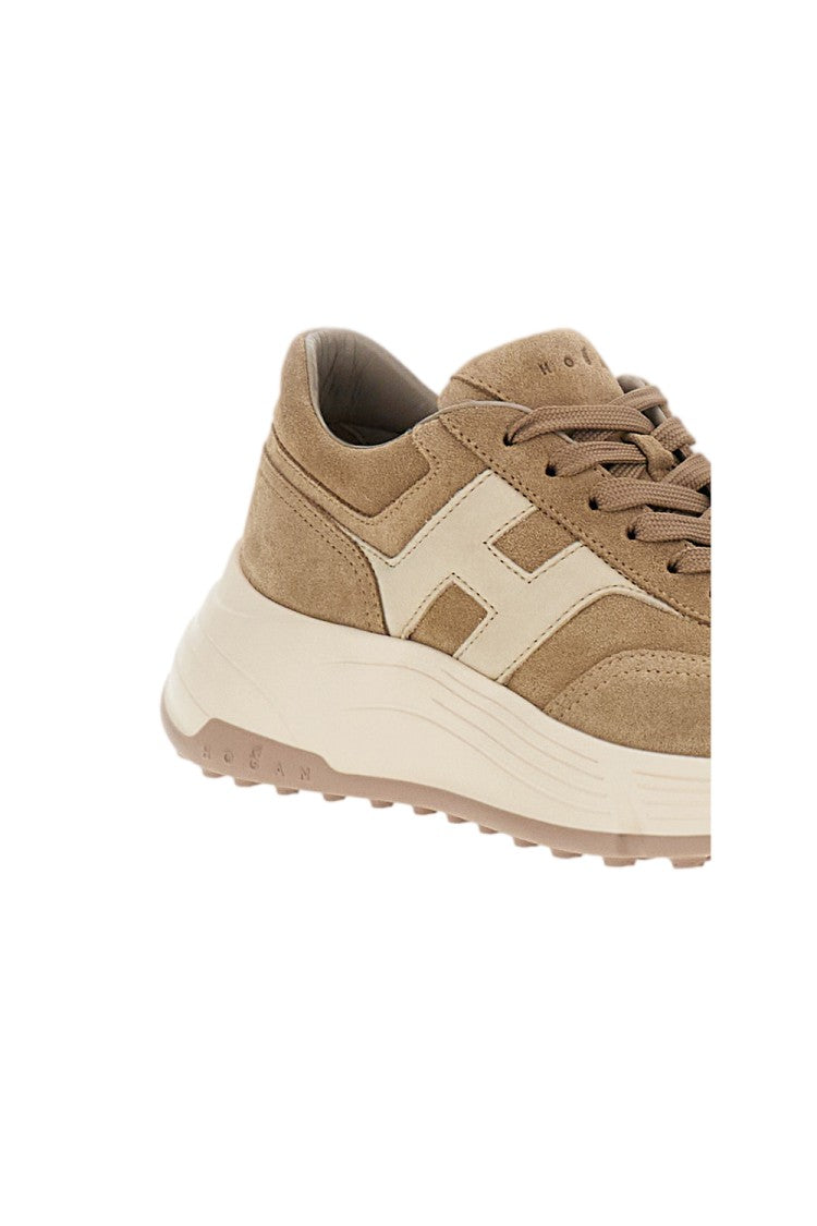 Hogan Beige H669 Suede Sneakers