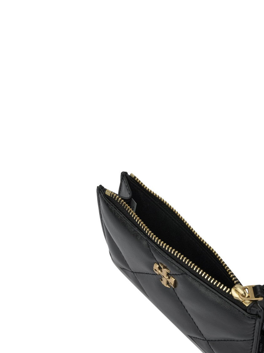 Tory Burch Quilted Black Cow Leather Wallet