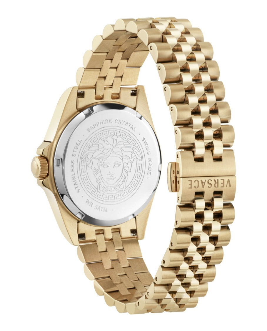 Versace Anteo Bracelet Watch With Green Sunray Dial