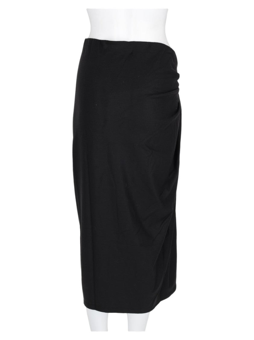 Isabel Marant Étoile Black Mid-Length Side Knot Midi Skirt