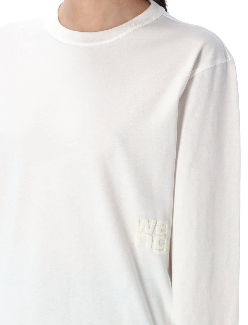 T By Alexander Wang Shrunken Tee Essential Long Sleeve