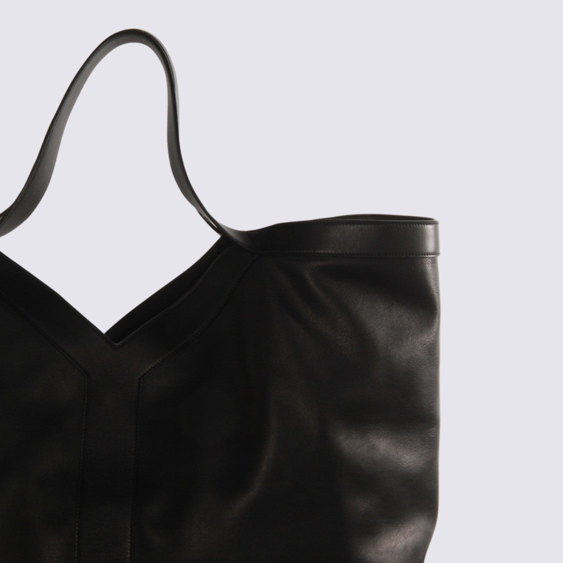 Saint Laurent Large Tote Bag With Minimalist Design And V-Shaped Seam