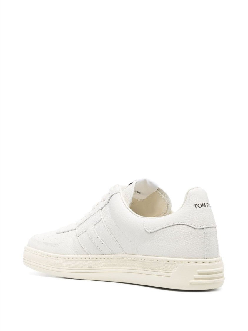 Tom Ford White Leather Sneakers