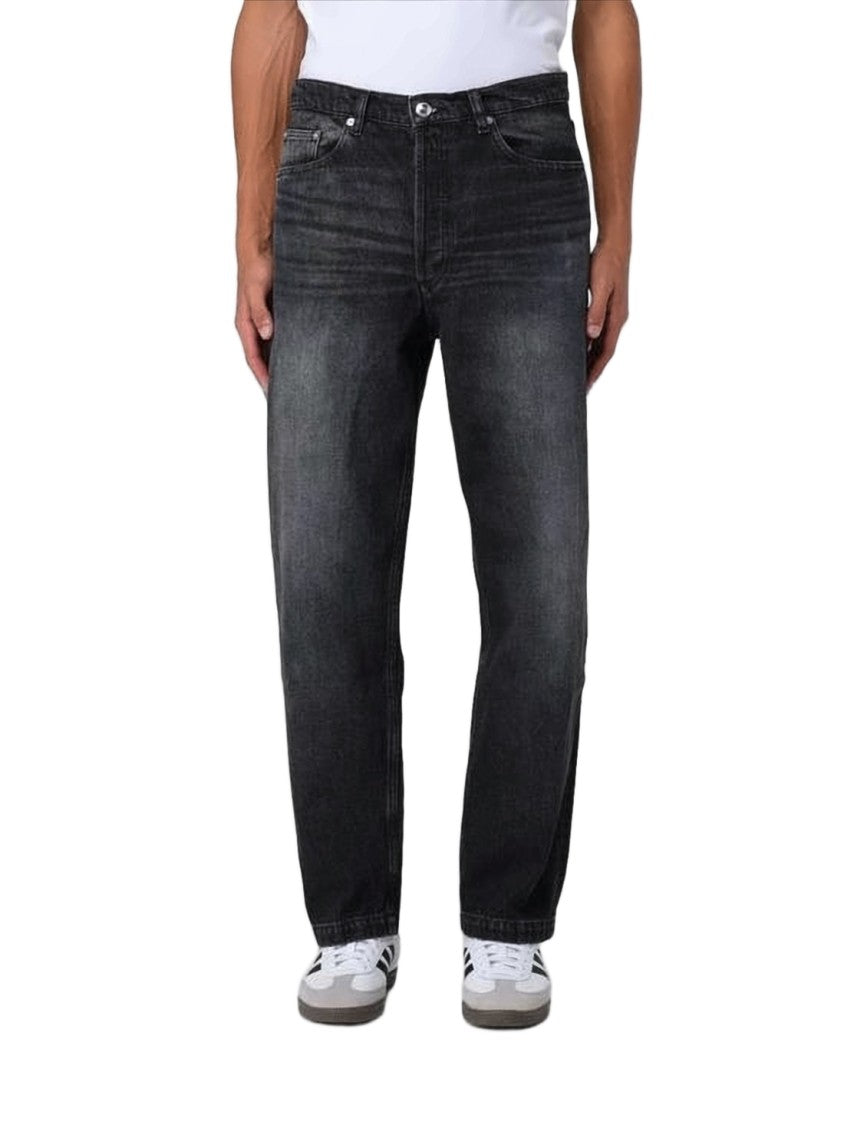 A.P.C. Washed Black Relaxed Fit Denim Pants
