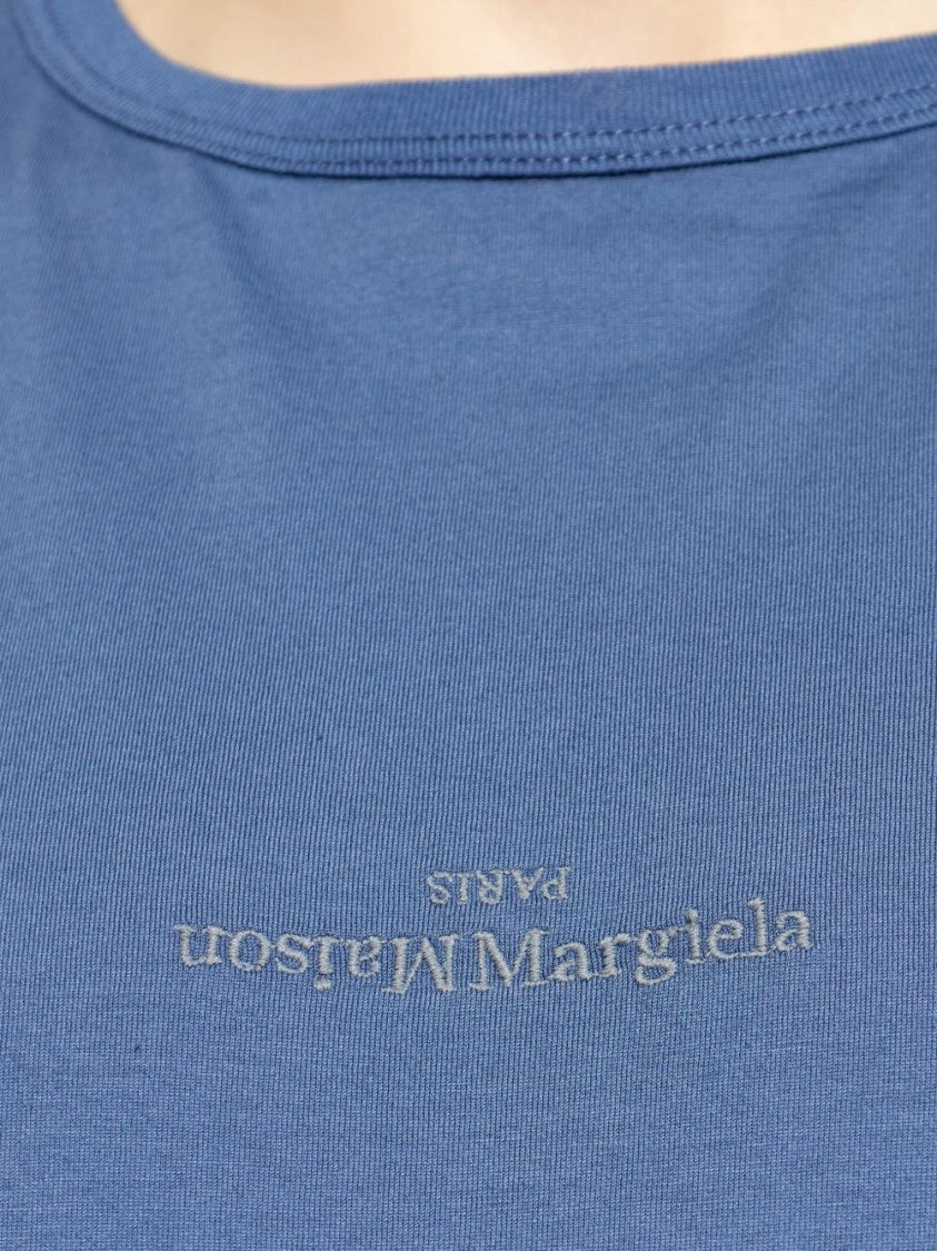 Maison Margiela Round Neck T-Shirt With Subtle Logo Detailing