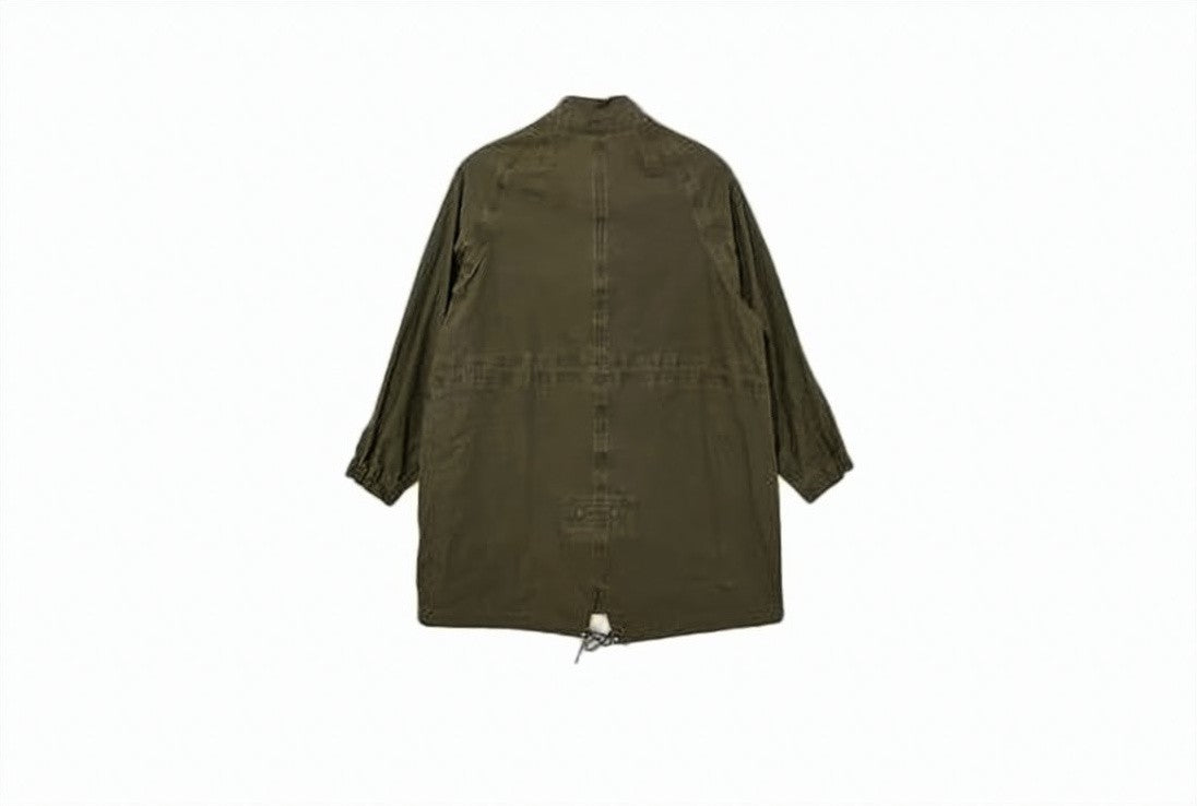 Visvim Linen Long Coat With High Collar