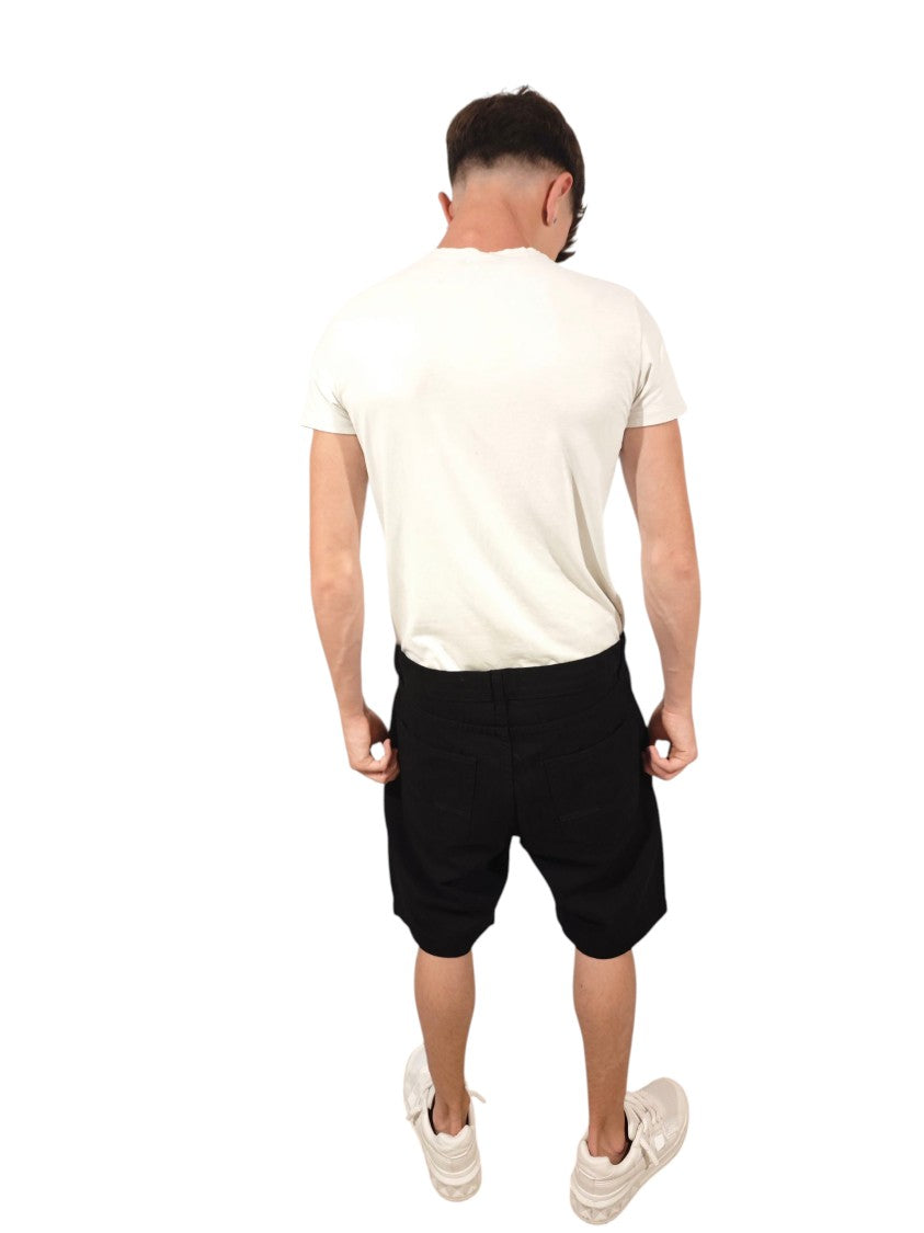 Amiri Knee-Length Cotton Bermuda Shorts With Logo Detail