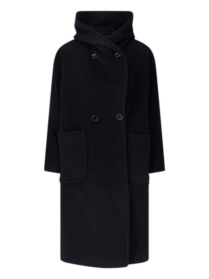 Tagliatore Tailored Black Jacket With Classic Collar And Minimalistic Design