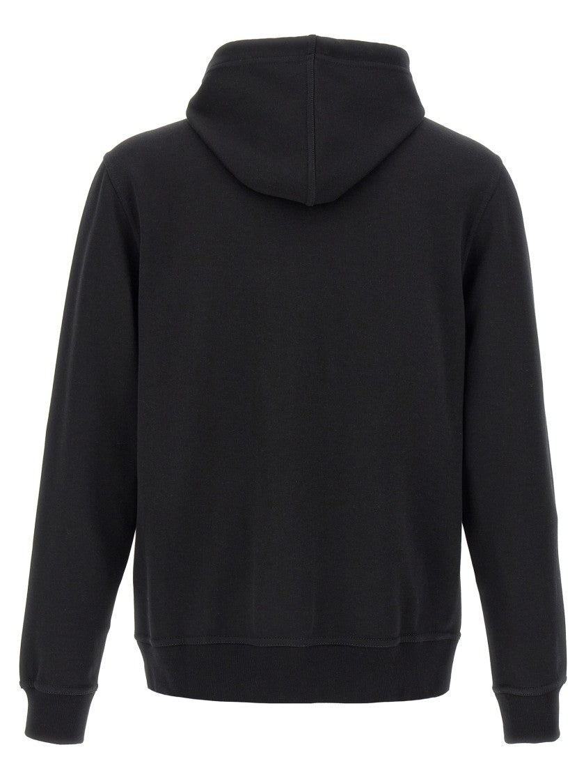 Brunello Cucinelli Black Zip Hoodie With Cashmere And Silk Blend