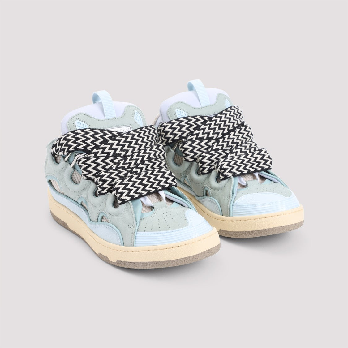 Lanvin Pale Blue Curb Sneakers