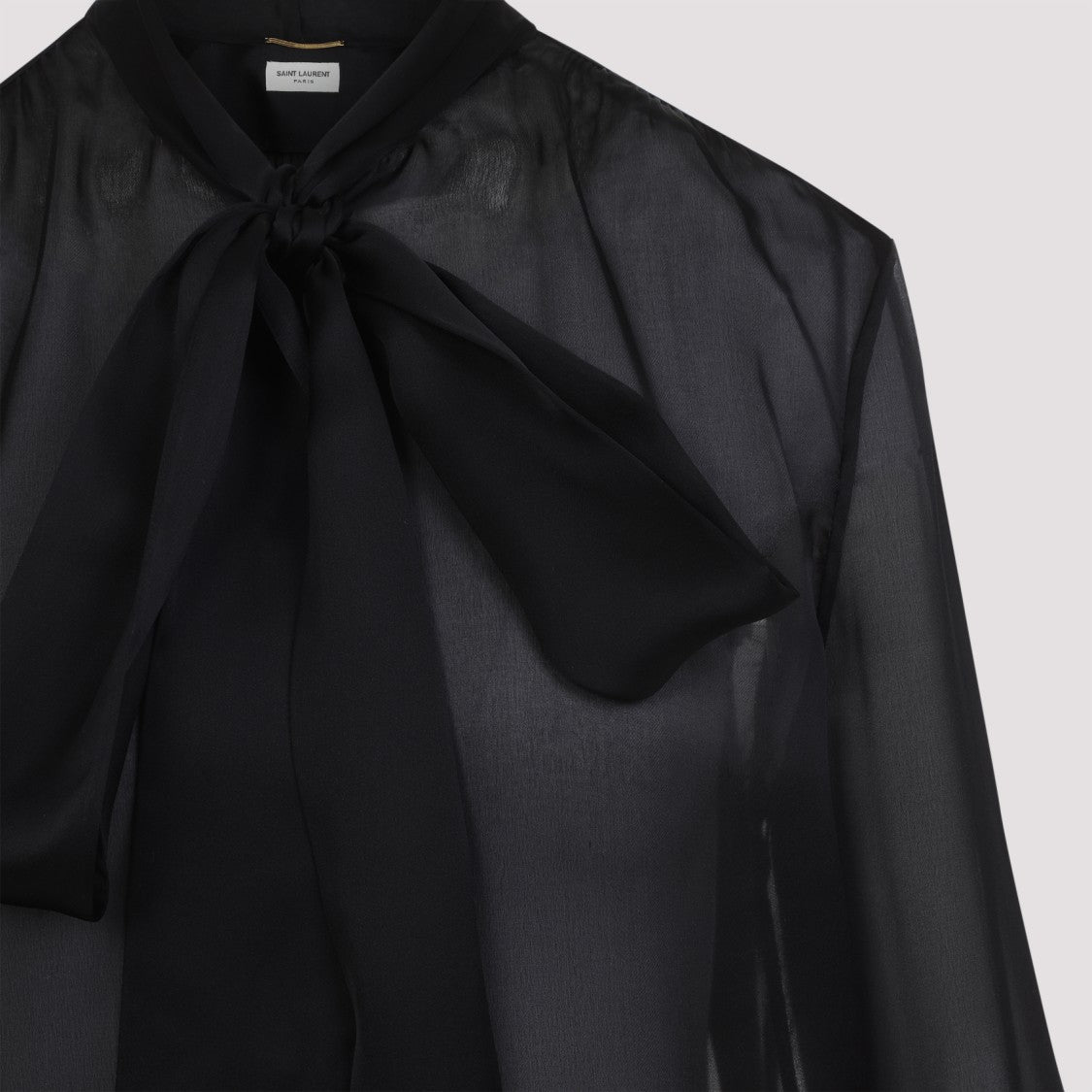 Saint Laurent Black Silk Blouse