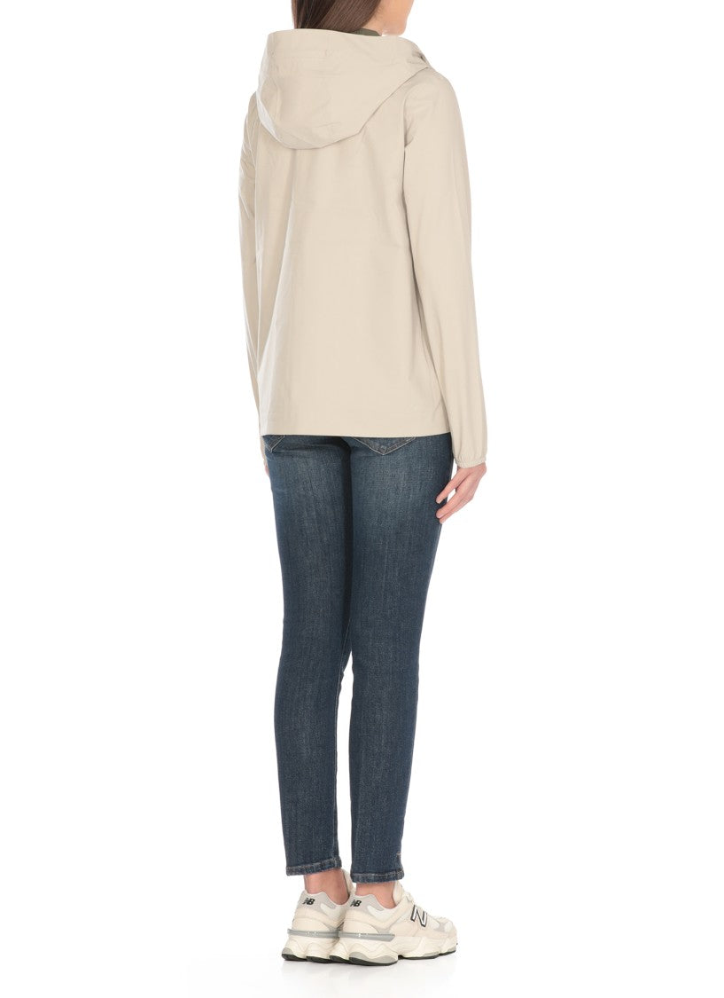 K-Way Beige Marguerite Stretch Dot Jacket