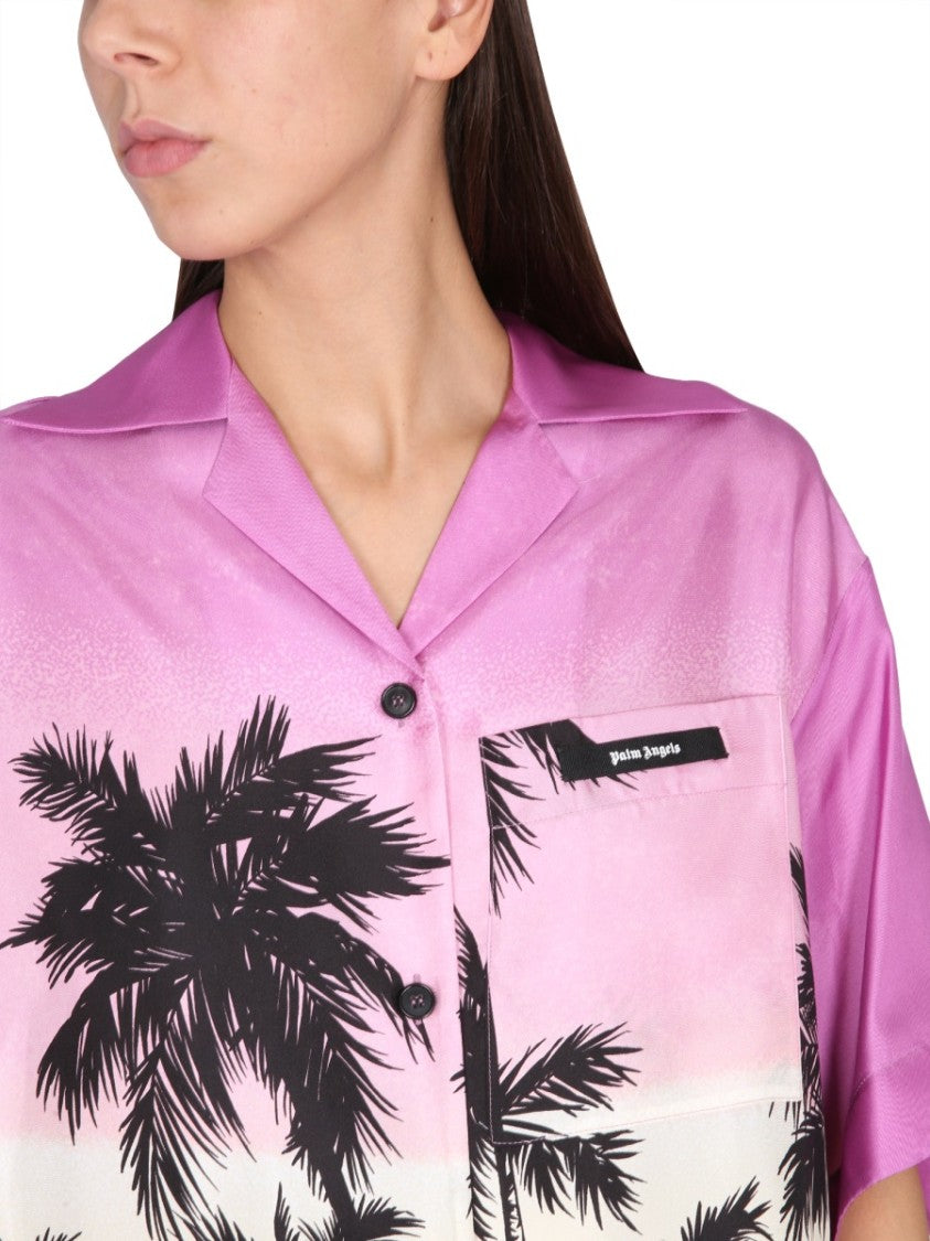 Palm Angels Sunset Print Shirt