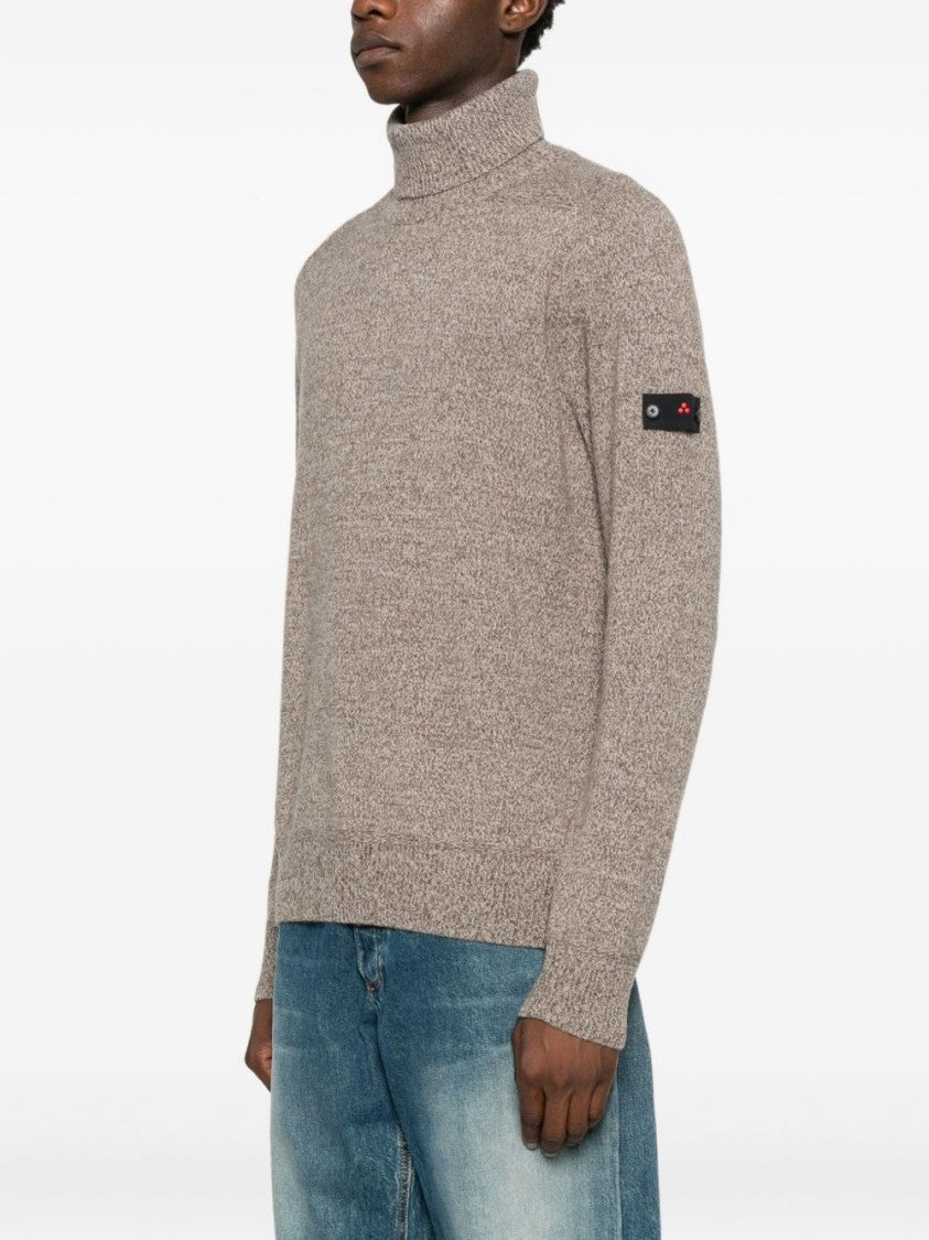 Peuterey Textured Knit Turtleneck Sweater By Peuterey