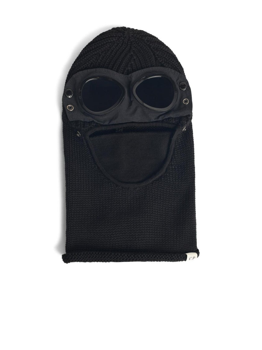 C.P. Company Lens' Black Wool Balaclava