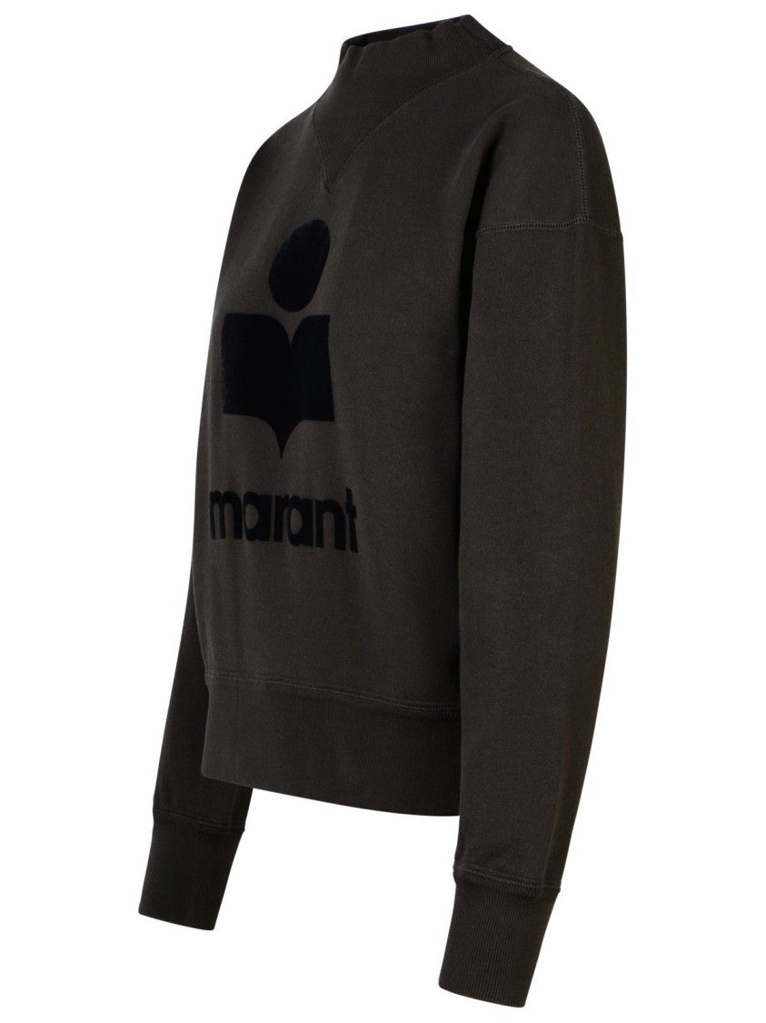 Isabel Marant Étoile 'Moby' Black Cotton Blend Sweatshirt