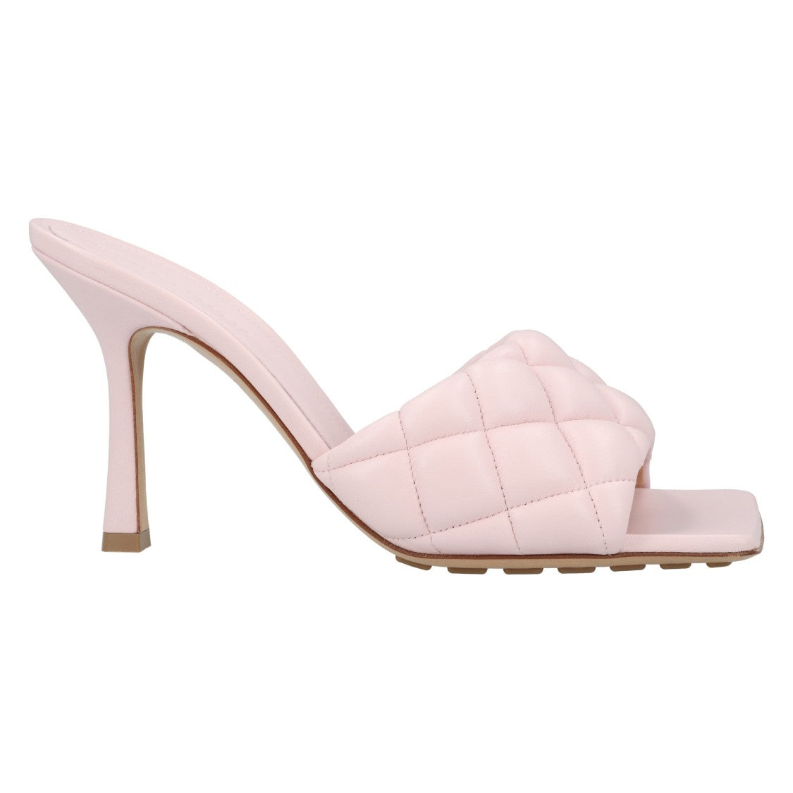 Bottega Veneta Padded Mule Pink