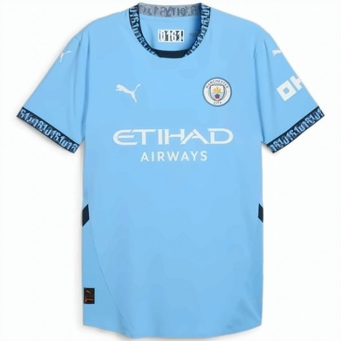Puma Light Blue Sports Jersey With Dark Trim