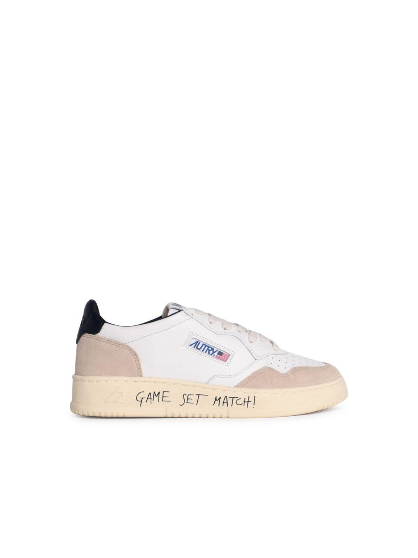Autry Medalist Low' White Leather Sneakers