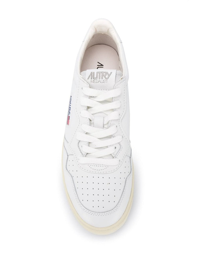 Autry Medalist Low-Top White Sneakers