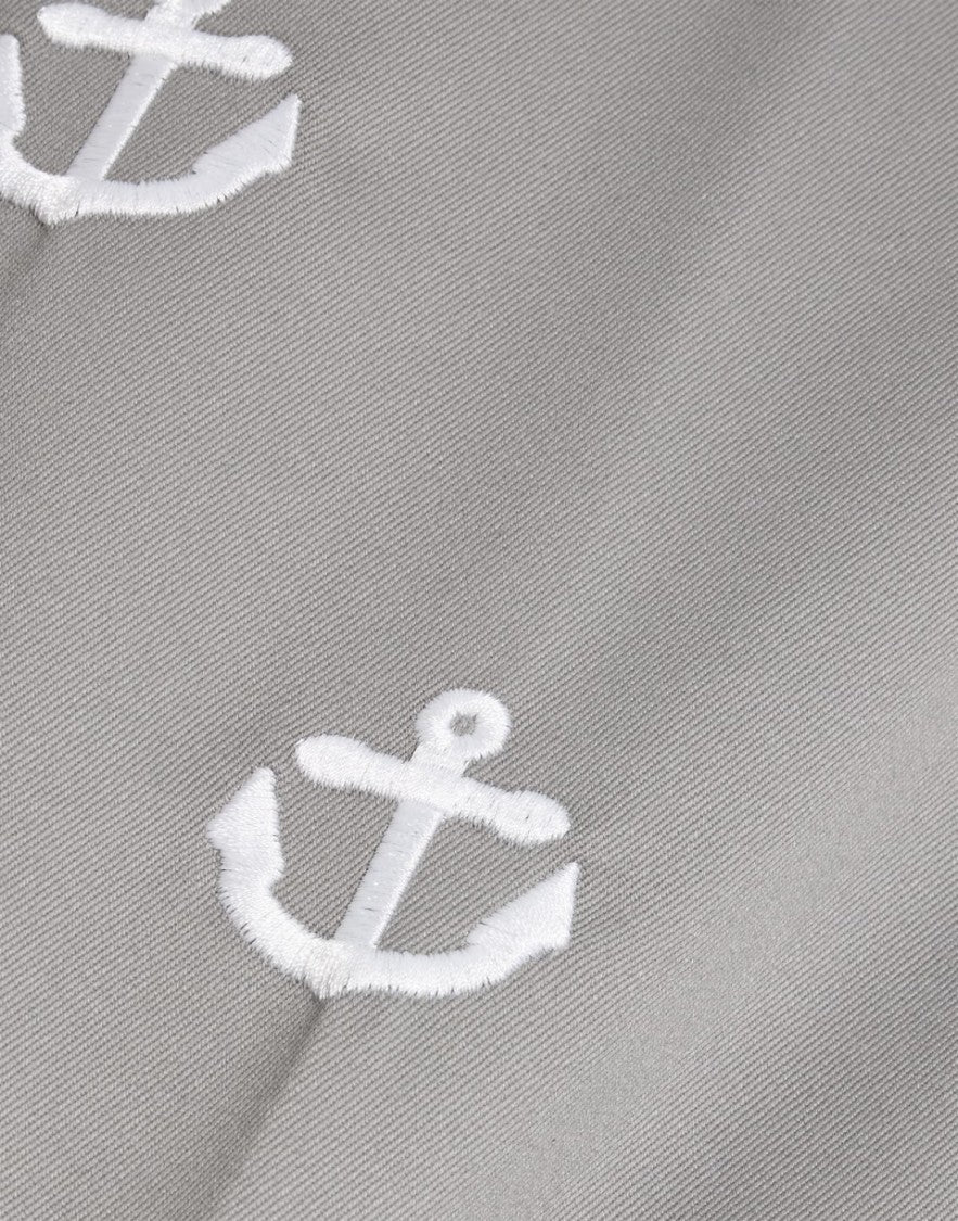 Thom Browne Tailored Shorts With Subtle Anchor Pattern