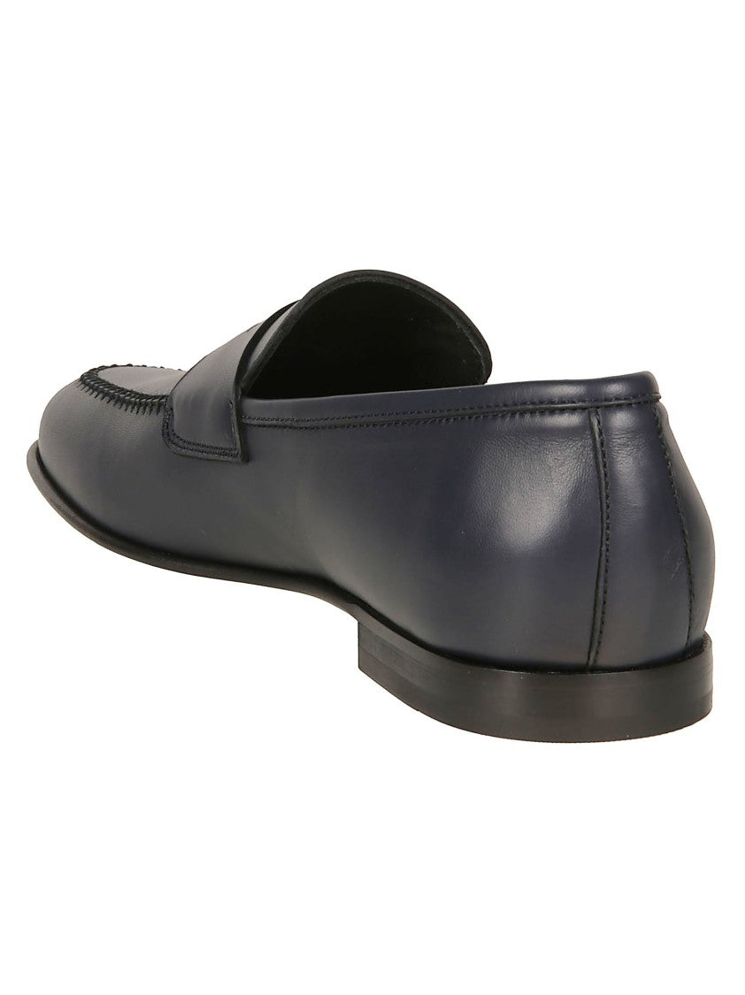 Baldinini Nappa Leather Penny Strap Loafers