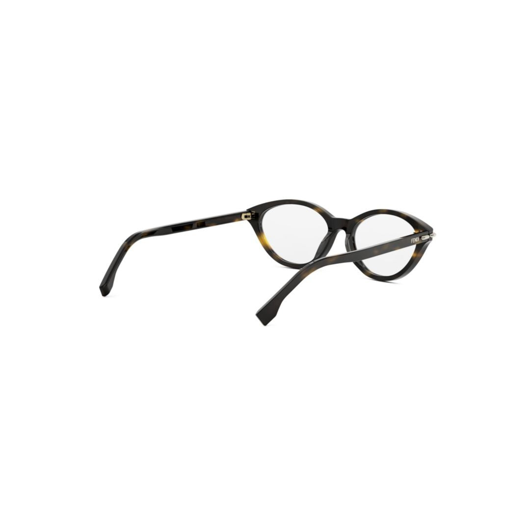 Fendi Fe50126i Rounded Tortoiseshell-Patterned Cat-Eye Eyeglasses