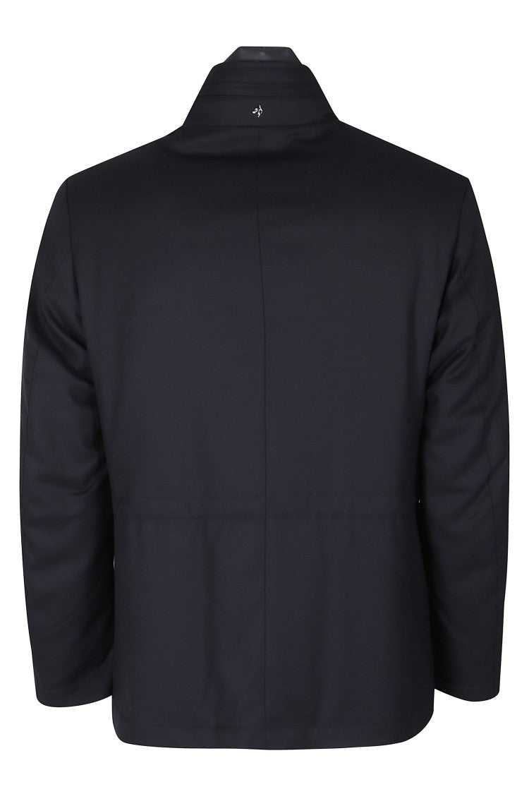 Montecore Blue Duck Down Padded Wool Jacket