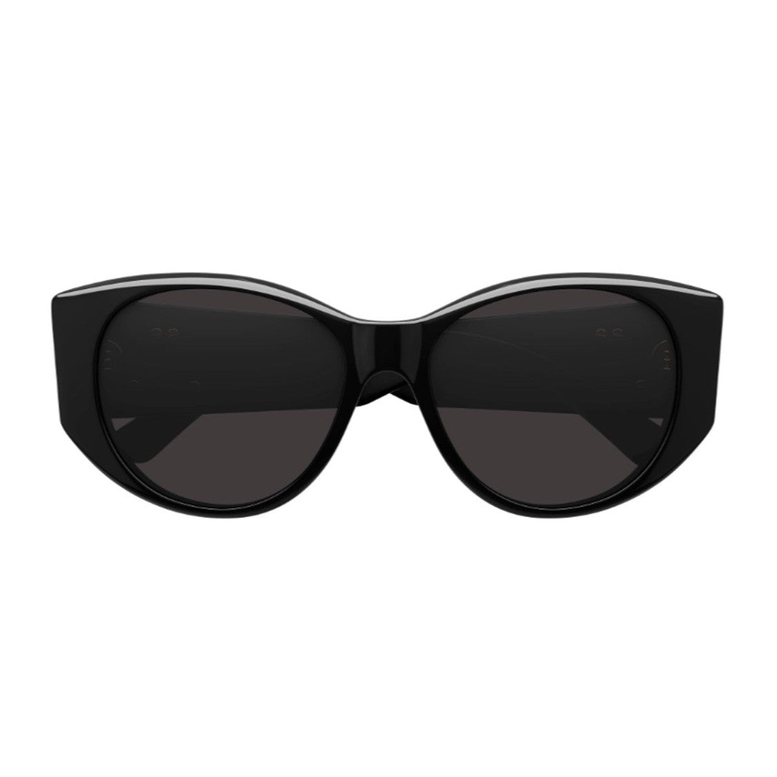 Balenciaga Black Extreme Bb0455s Recycled Acetate Round Sunglasses